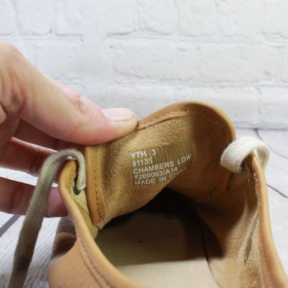 Frye Chambers Brown Leather Lace up Low Sneaker Size US 3 - Picture 7 of 9